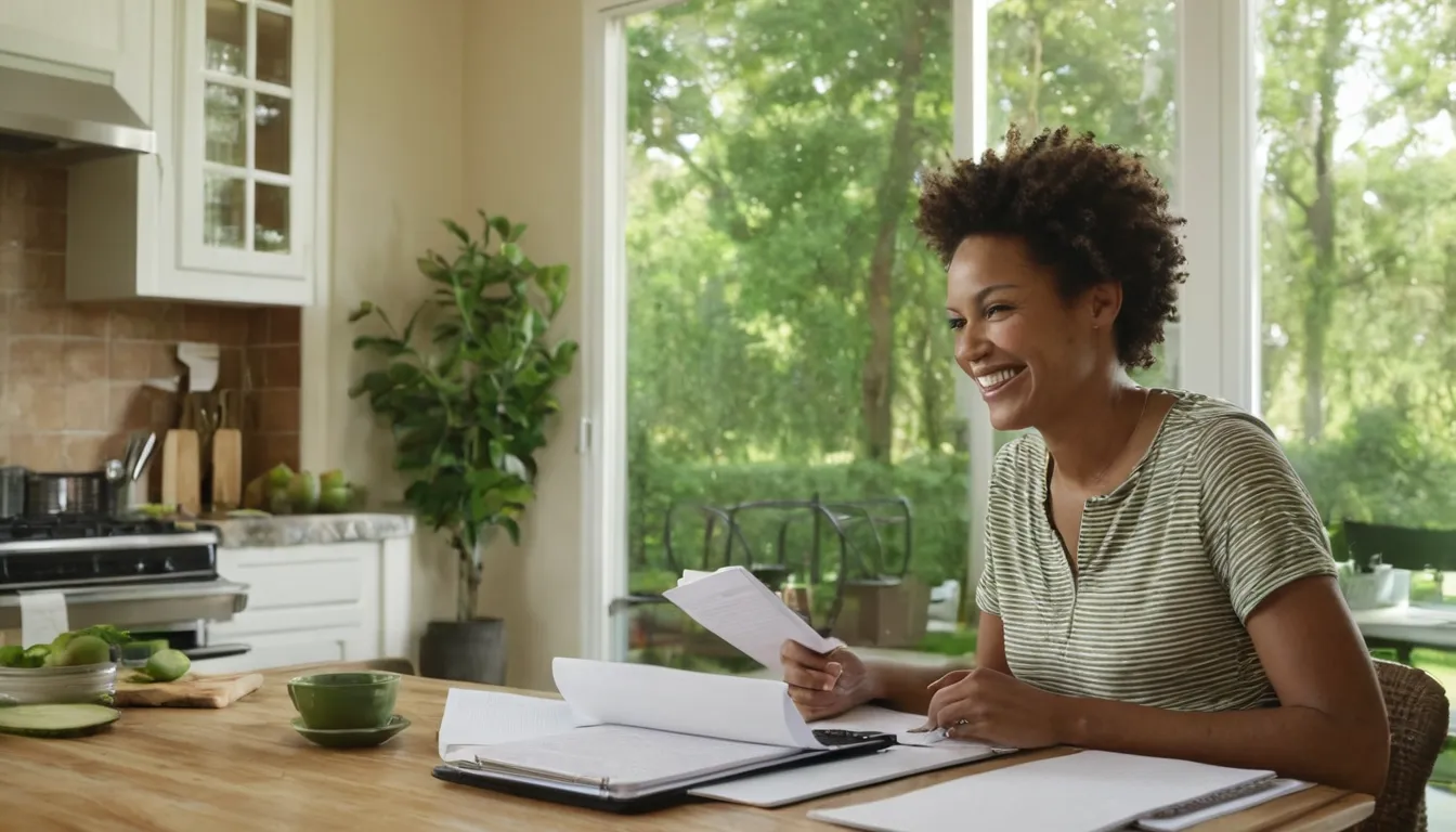 A homeowner reviewing written quotes at the kitchen table